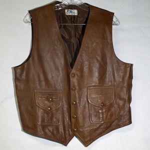 100% Leather Cowboy Vest. SO TRENDY!